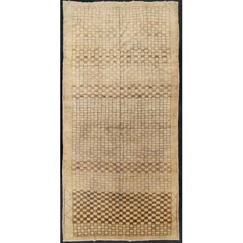 Vintage Turkish Checkerboard Kars Rug No. 27511