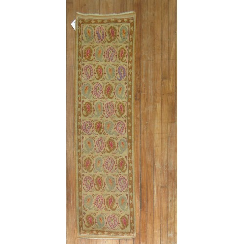 Narrow Antique Paisley Turkish Runner No. 27800