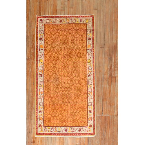 Orange Anatolian Scatter Rug No. 28341