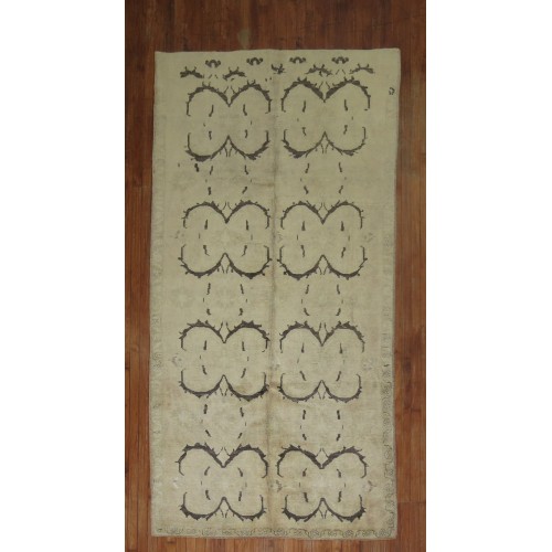 Vintage Neutral Turkish Rug No. 29250