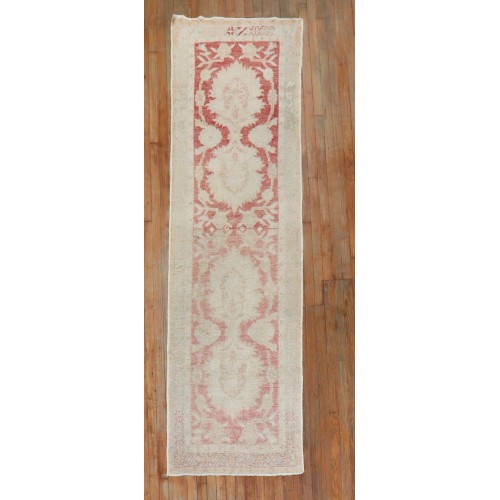 Muted Red Turkish Runner No. 29437