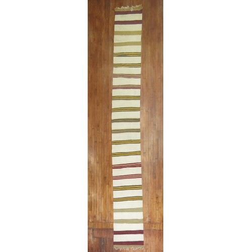 Antique Striped Turkish Kilim Runner No. 29468