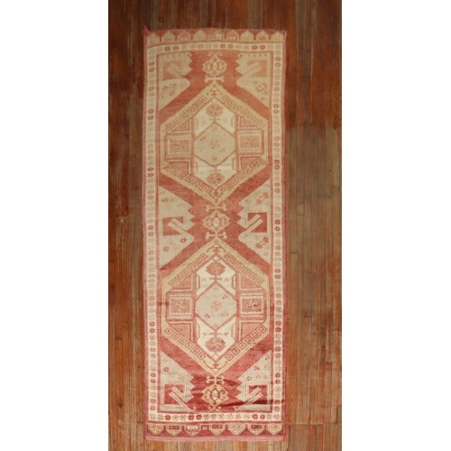 Vintage Turkish Konya Wide Runner  No. 29530