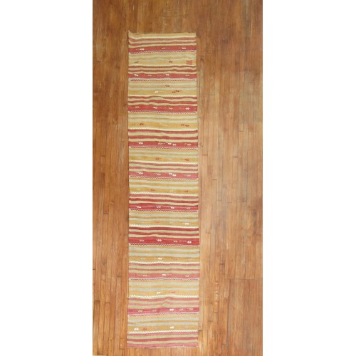 Vintage Turkish Kilim Runner No. 29576