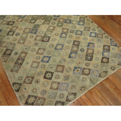 Earth Colored Turkish Deco Rug No. 29611