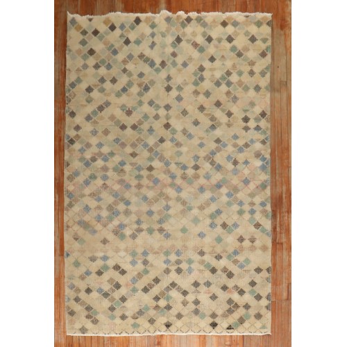 Vintage Turkish Deco Rug No. 29632