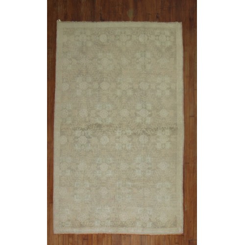  Pale Vintage Turkish Konya Rug No. 29641