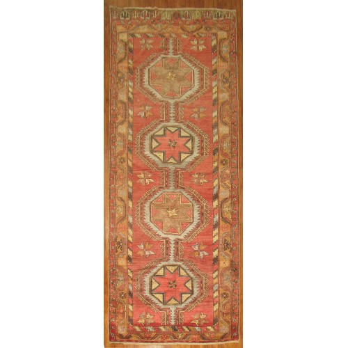 Vintage Turkish Konya Gallery Rug No. 29775