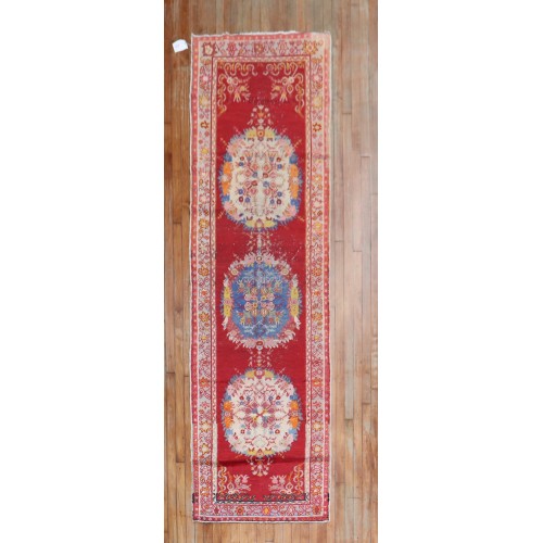 Bright Red Turkish Runner No. 29839