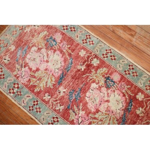 Vintage Floral Turkish Runner No. 30098