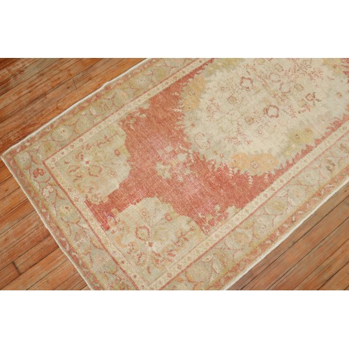 Vintage Turkish Oushak Runner No. 30104