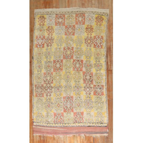 Yellow Turkish Tulu Rug No. 30242