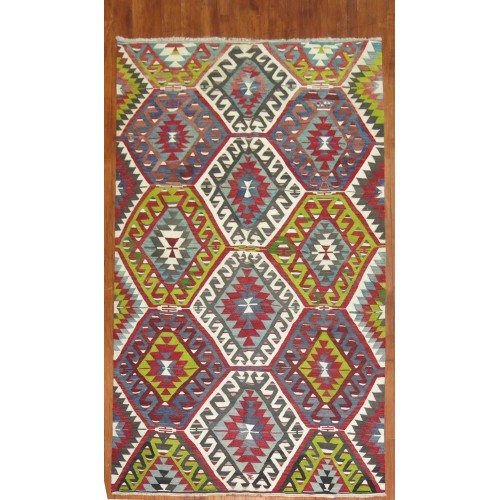 Colorful Vintage Kilim No. 30314