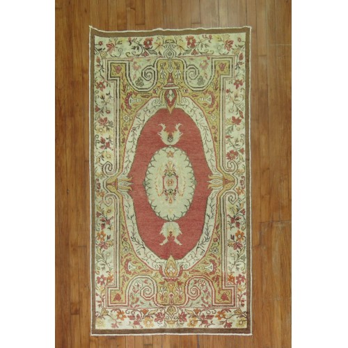 Vintage Formal Red Turkish Rug No. 30522