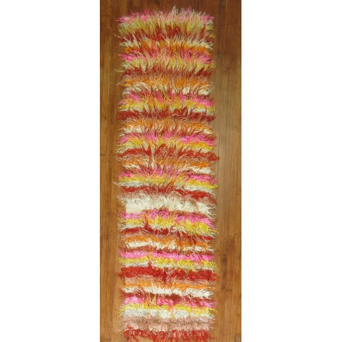 Bright Tulu Turkish Shag Runner No. 30683