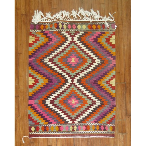 Vintage Turkish Kilim No. 30728