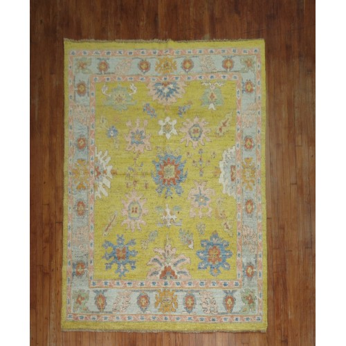 Yellow Oushak Rug No. 30761