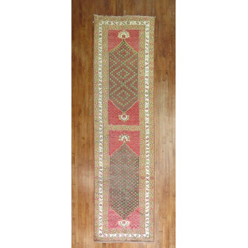 Vintage Turkish Sivas Runner No. 30850