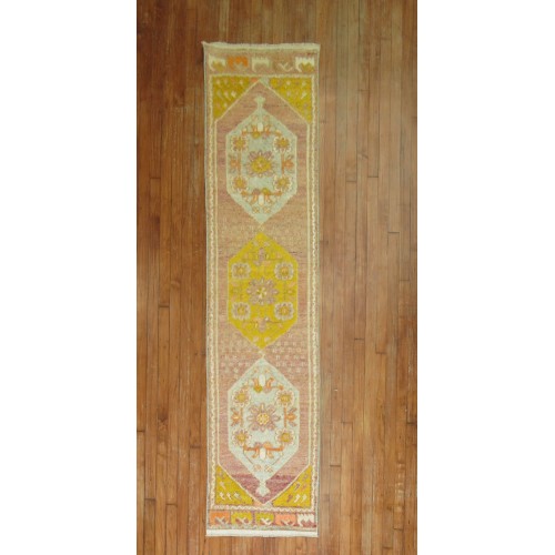 Colorful Anatolian Turkish Runner No. 30917