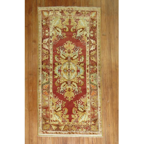 Red Antique Turkish Melas Scatter Rug No. 30947