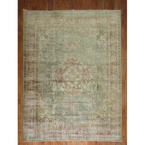 Green Turkish Rug No. 30955