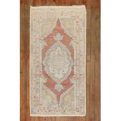  Vintage Turkish Scatter Rug No. 30993