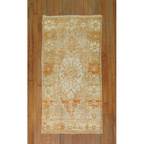 Orange Shabby Turkish Rug No. 31107