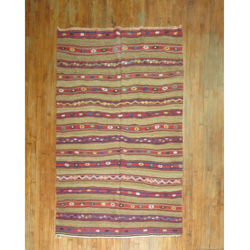 Vintage Camelhair Kilim  No. 31130