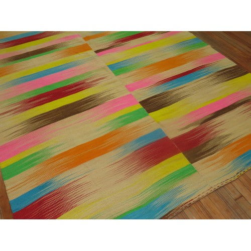 Retro Rainbow Color Kilim No. 31196