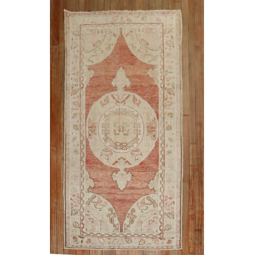 Vintage Turkish Oushak Runner No. 31228