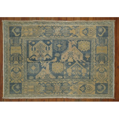 Vintage Blue Afshar Rug Mat No. 31280