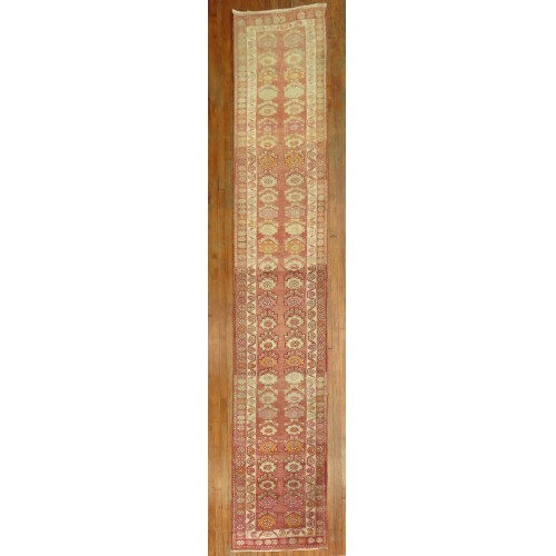 Pink Turkish Anatolian Runner No. 31298