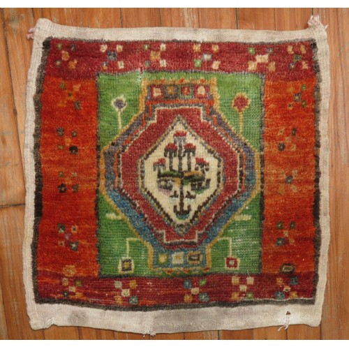 Green Square Anatolian Rug No. 31312