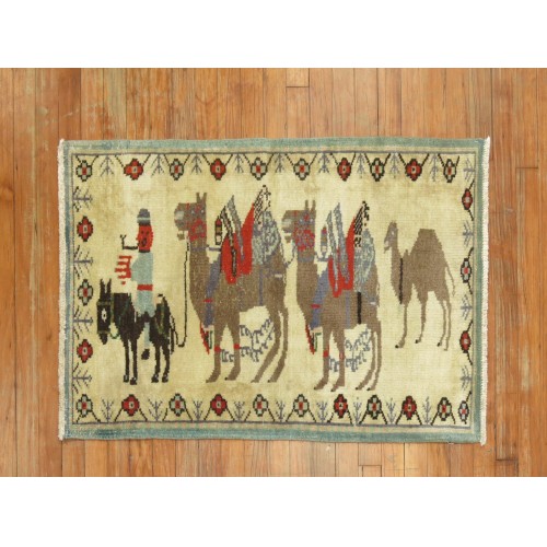 Pictorial Camel Rug No. 31332