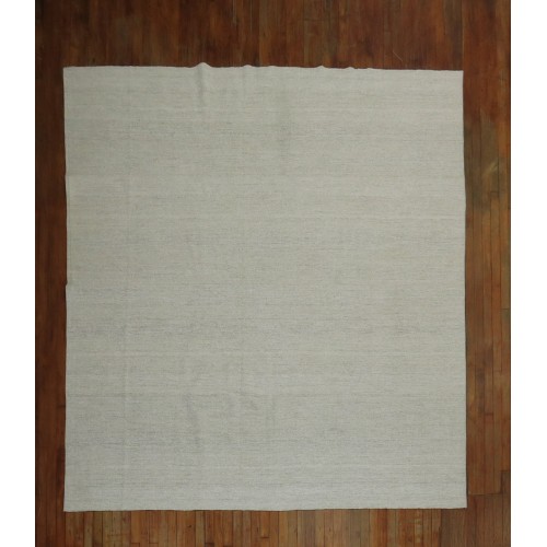 Vintage Modern White Kilim No. 31401