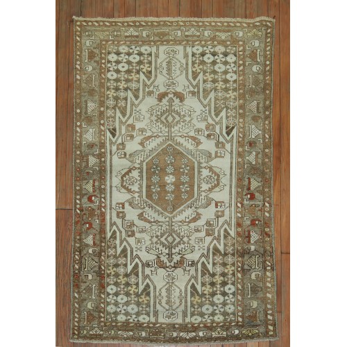 Brown Cream Mazlagan Malayer Rug No. 31414