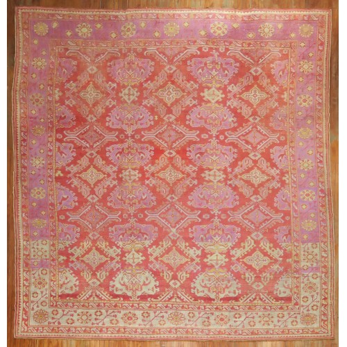 Oversize Red Purple Antique Oushak No. 31419