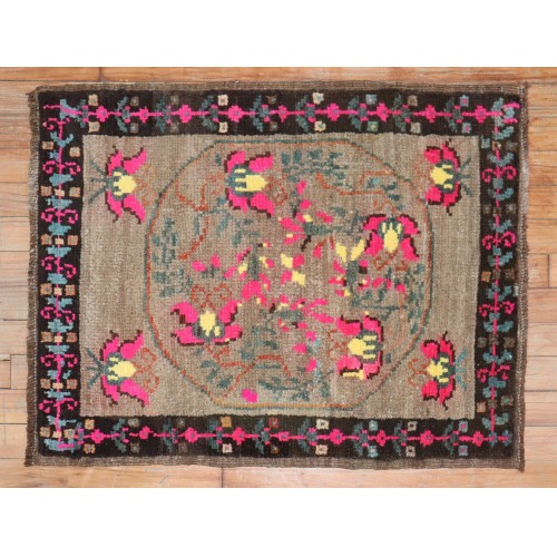 Floral Turkish Kars Mini Rug No. 31519