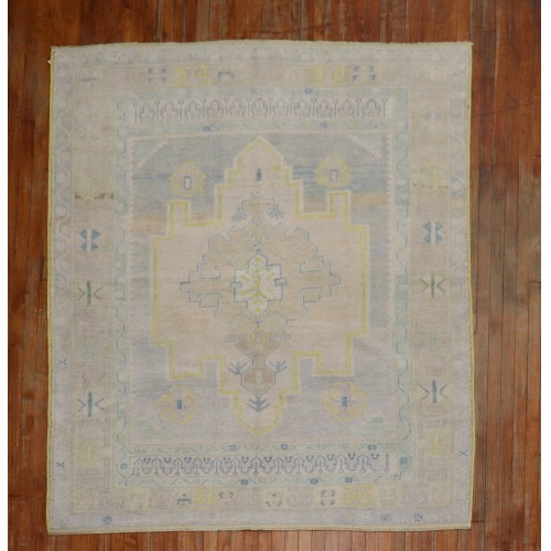 Square Vintage Turkish Rug No. 31524