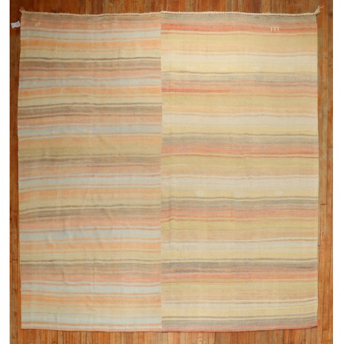 Square Turkish Kilim Square  No. 31745