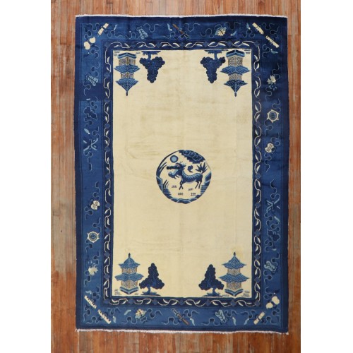 Antique Chinese Dragon Rug No. 31819