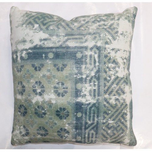 Worn Chinese Antique Rug Pillow No. 31863h