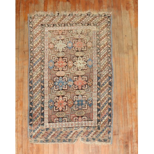 19th century Distressed Tribal Caucasian Rug No. 31864