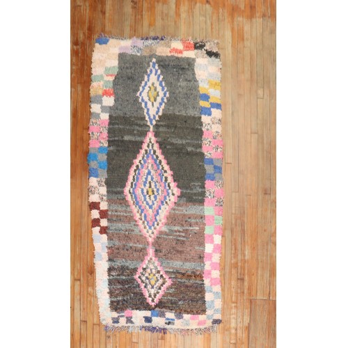 Mid Century Tribal Moroccan Rug No. 31866