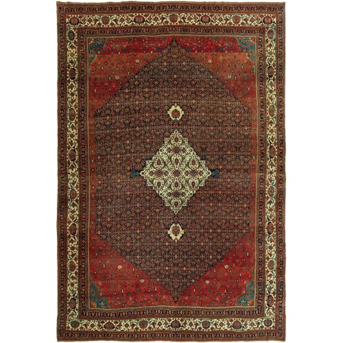 Palace Size Antique Persian Bidjar Rug No. 6517