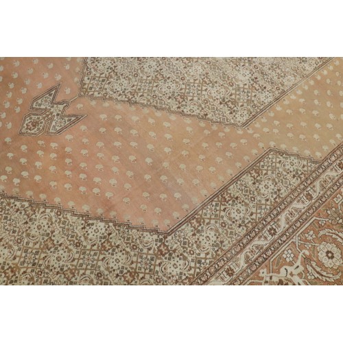 Large Brown Persian Tabriz Rug No. 7404