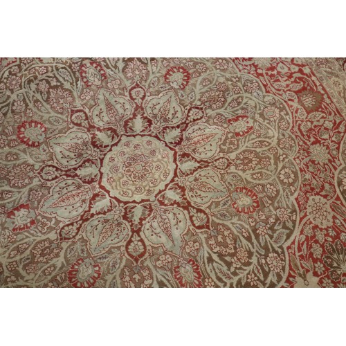 Brown Antique Persian Tabriz Oversize Rug No. 7434