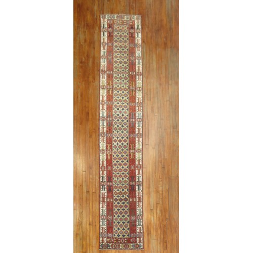 Antique Tribal Kurdish Runner No. 7809