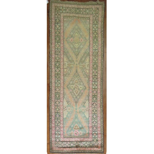 Pink and Green Karabagh Runner No. 7823