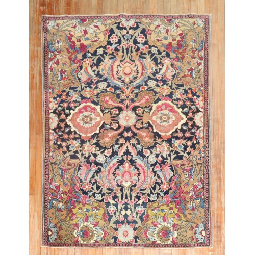 Dramatic Antique Persian Isfahan Rug No. 7886